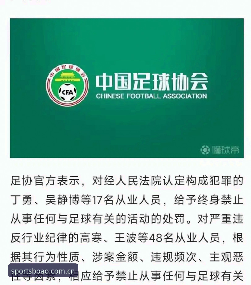 最新博奥体育安装教程 中国足协第三批禁足名单公布,65人遭行业重罚