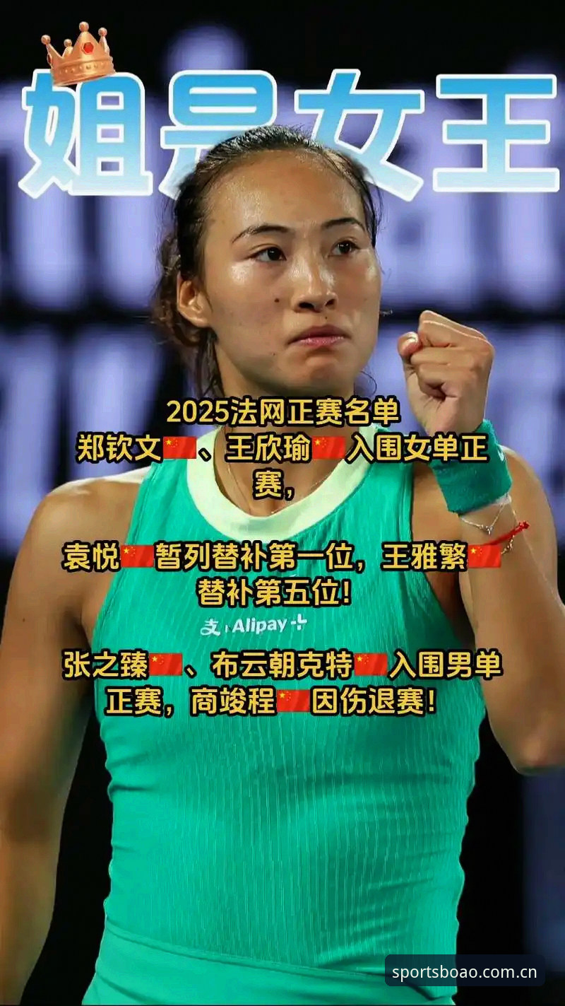 博奥体育安卓下载 2026法网女单抽签:郑钦文非种子vs王欣瑜32号种子,博奥体育平台赛事投注策略对比